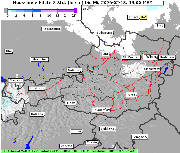 Neuschnee, 18. 2. 2026