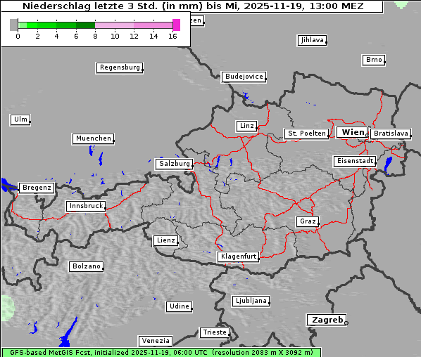 Niederschlag, 19. 11. 2025