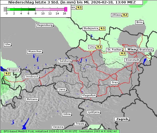 Niederschlag, 18. 2. 2026