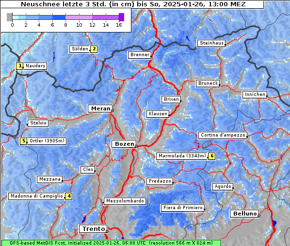 Neuschnee, 26. 1. 2025