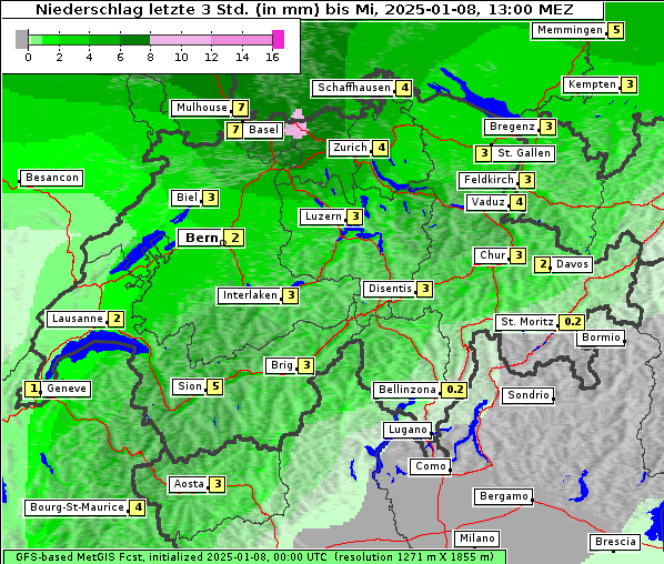 Niederschlag, 8. 1. 2025