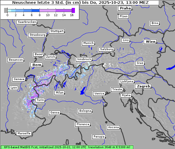 Neuschnee, 23. 10. 2025