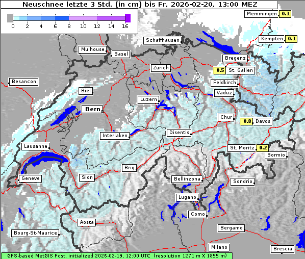 Neuschnee, 20. 2. 2026