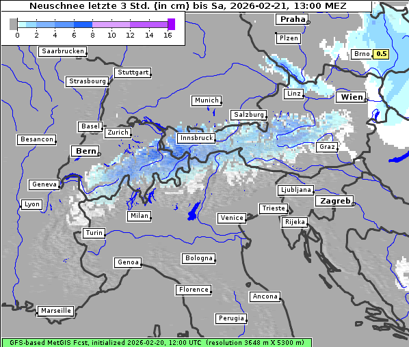 Neuschnee, 21. 2. 2026