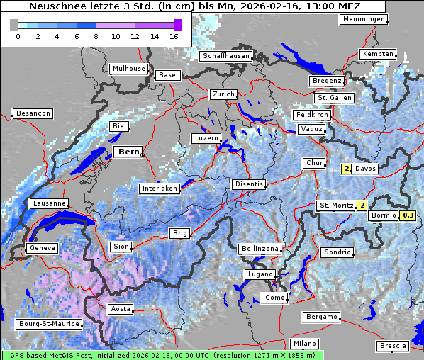 Neuschnee, 16. 2. 2026