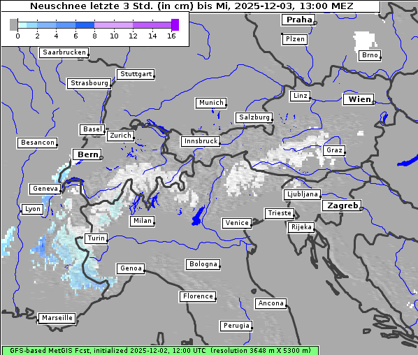 Neuschnee, 3. 12. 2025