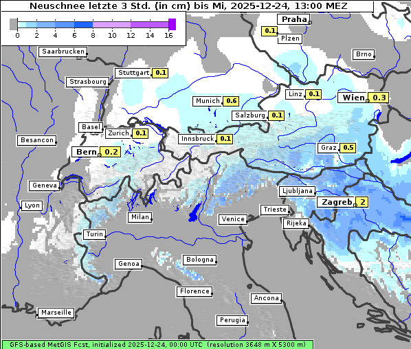 Neuschnee, 24. 12. 2025