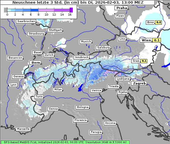 Neuschnee, 3. 2. 2026