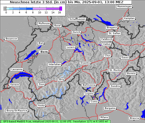 Neuschnee, 1. 9. 2025