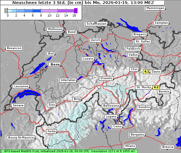 Neuschnee, 19. 1. 2026