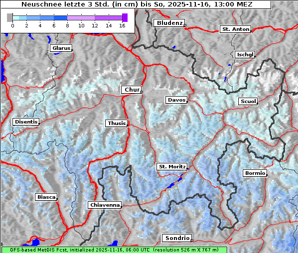 Neuschnee, 16. 11. 2025