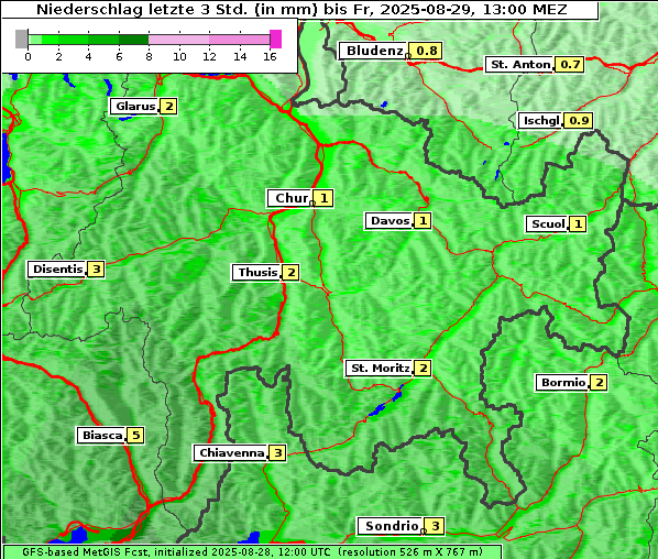 Niederschlag, 29. 8. 2025