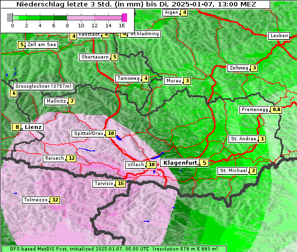 Niederschlag, 7. 1. 2025