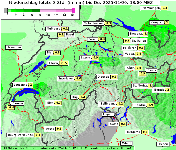 Niederschlag, 20. 11. 2025