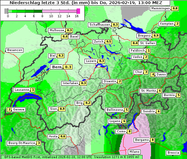 Niederschlag, 19. 2. 2026