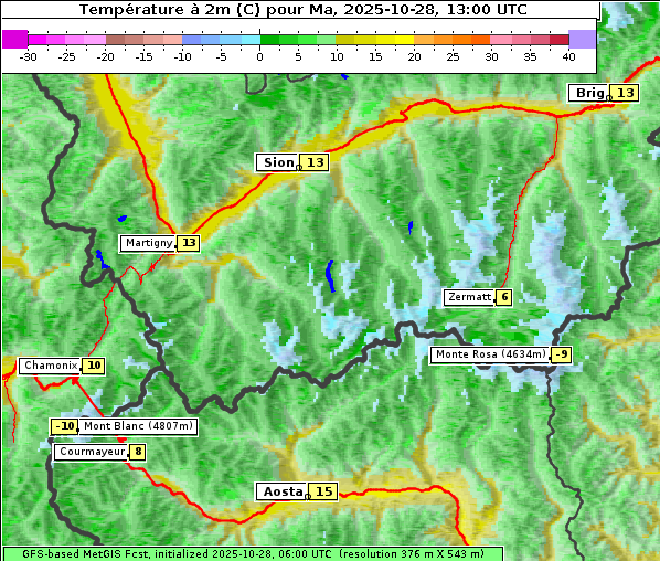 Temperatur, 28. 10. 2025