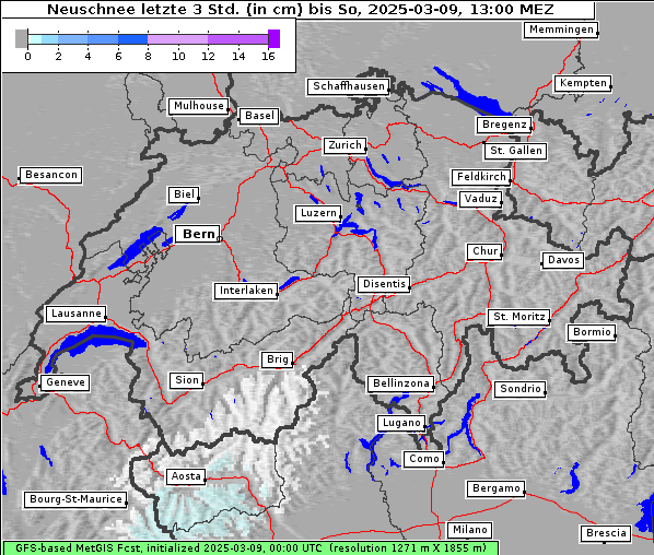 Neuschnee, 9. 3. 2025