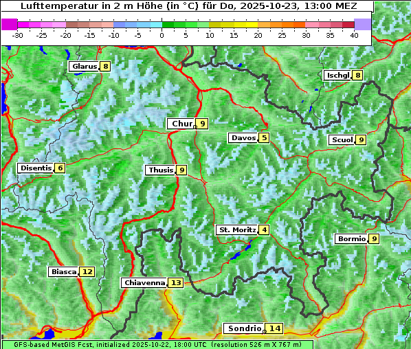Temperatur, 23. 10. 2025