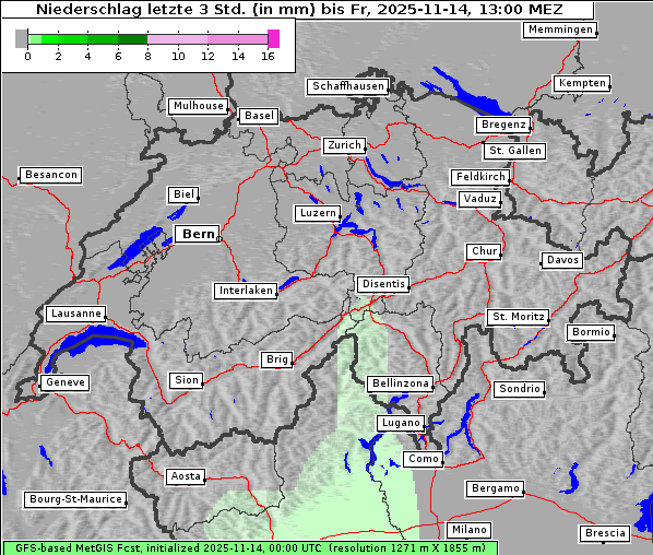 Niederschlag, 14. 11. 2025