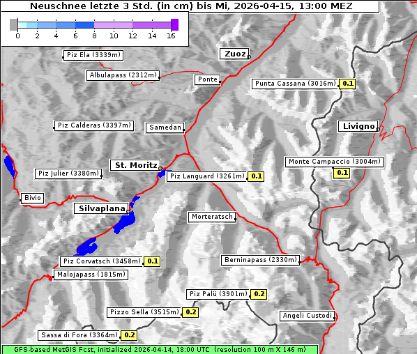 Neuschnee, 15. 4. 2026