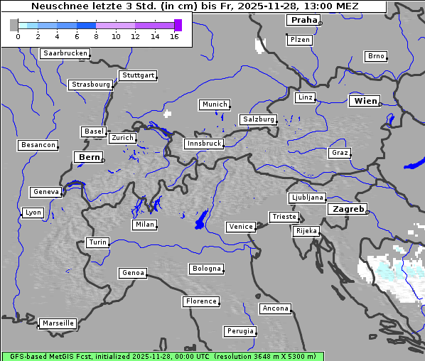 Neuschnee, 28. 11. 2025