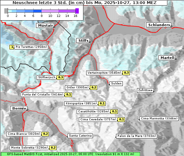Neuschnee, 27. 10. 2025