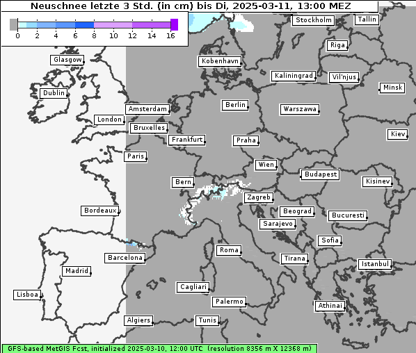 Neuschnee, 11. 3. 2025