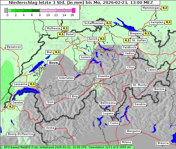 Niederschlag, 23. 2. 2026