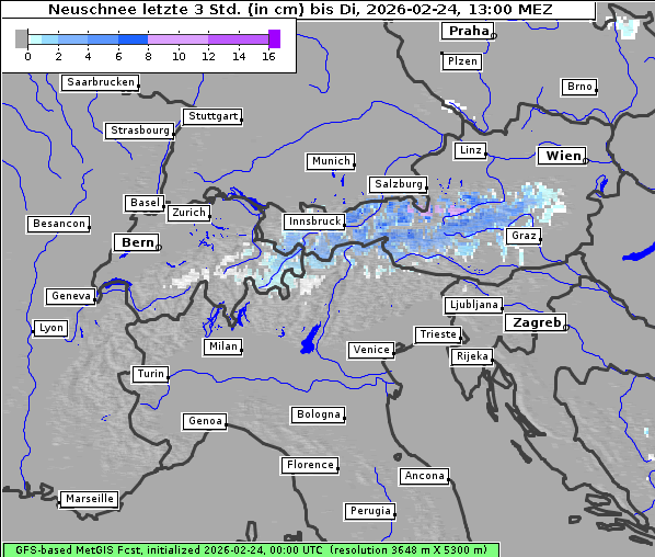 Neuschnee, 24. 2. 2026