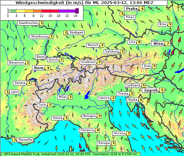 Wind, 12. 3. 2025