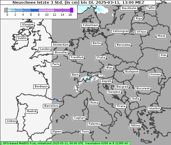 Neuschnee, 11. 3. 2025