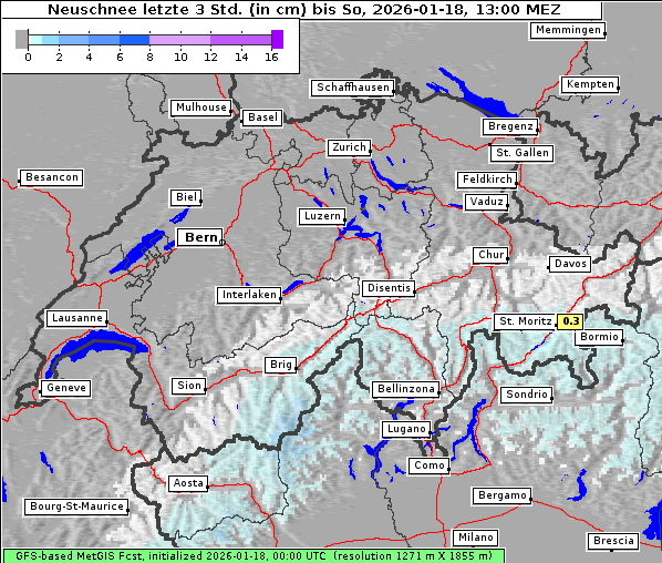 Neuschnee, 18. 1. 2026