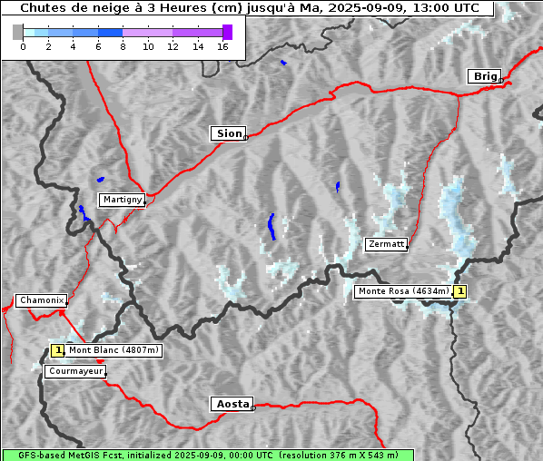 Neuschnee, 9. 9. 2025