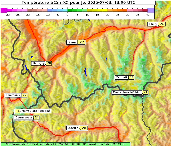 Temperatur, 3. 7. 2025