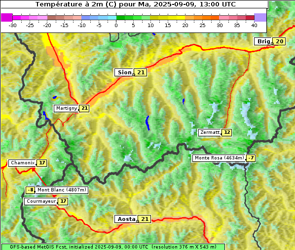 Temperatur, 9. 9. 2025