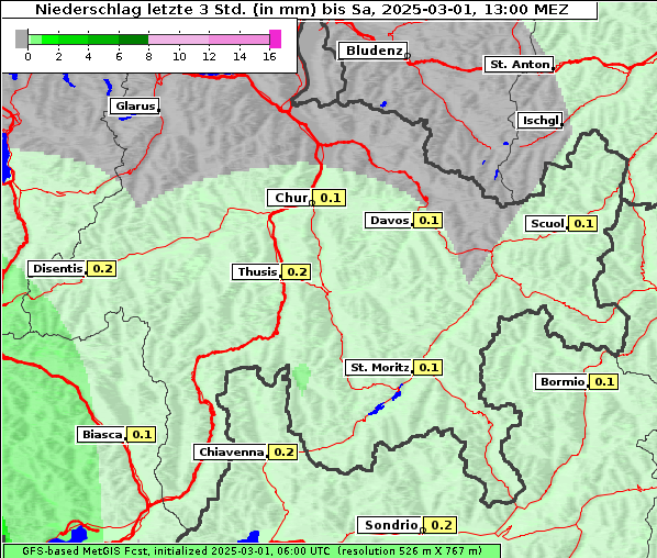Niederschlag, 1. 3. 2025