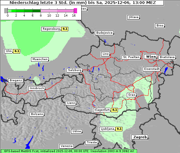 Niederschlag, 6. 12. 2025