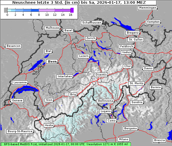 Neuschnee, 17. 1. 2026
