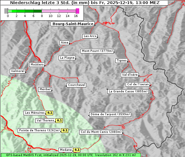 Niederschlag, 19. 12. 2025