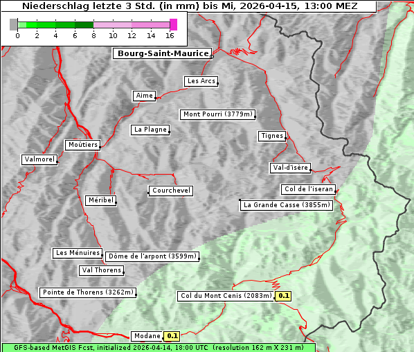 Niederschlag, 15. 4. 2026