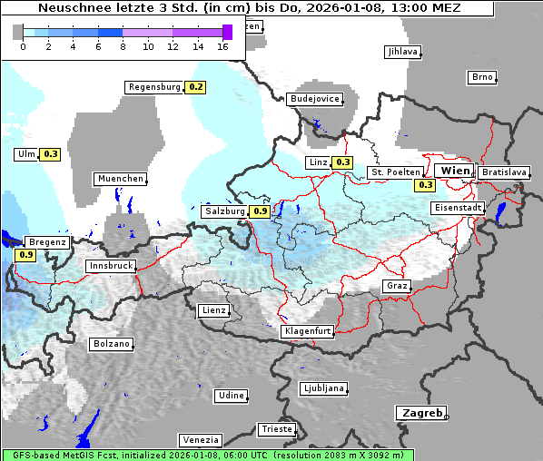 Neuschnee, 8. 1. 2026