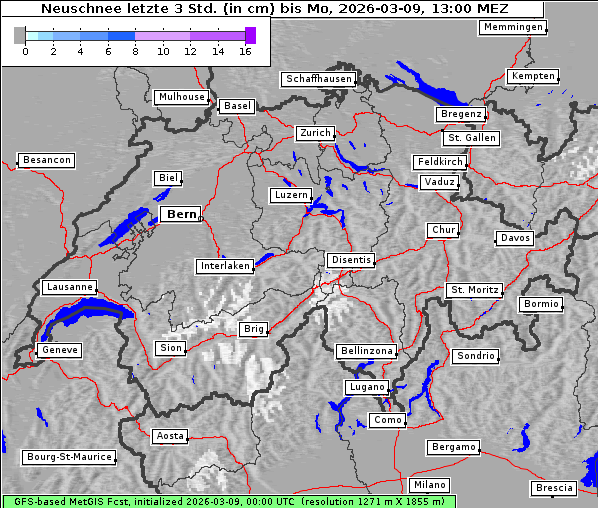 Neuschnee, 9. 3. 2026