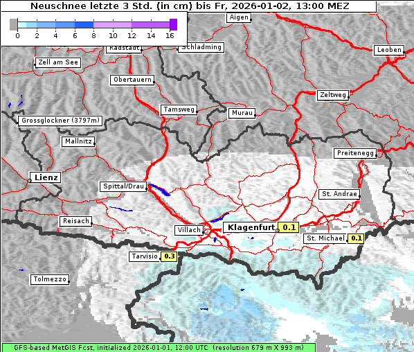 Neuschnee, 2. 1. 2026