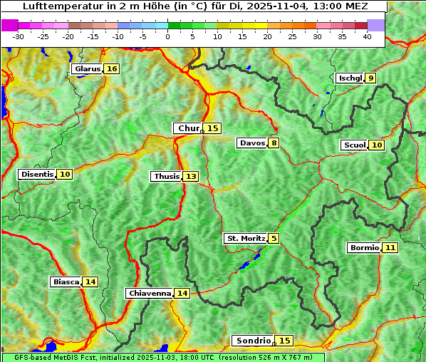 Temperatur, 4. 11. 2025