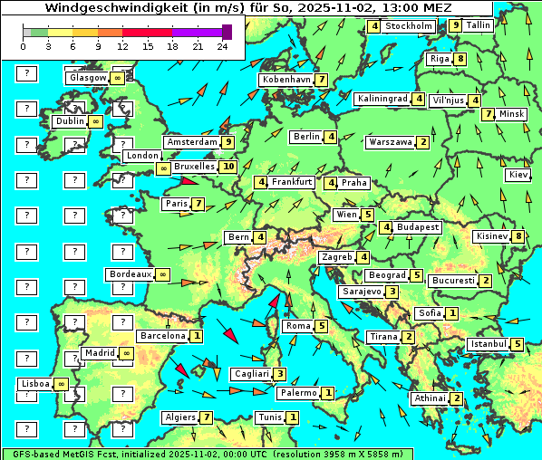 Wind, 2. 11. 2025