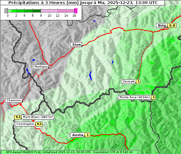 Niederschlag, 23. 12. 2025