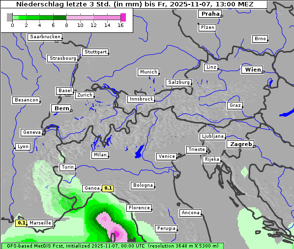 Niederschlag, 7. 11. 2025