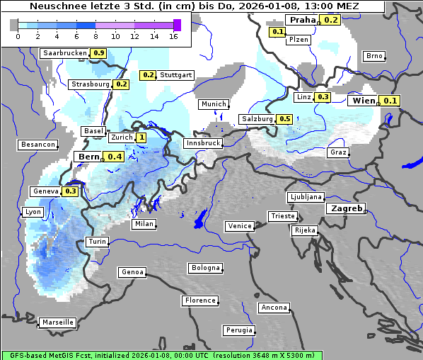 Neuschnee, 8. 1. 2026