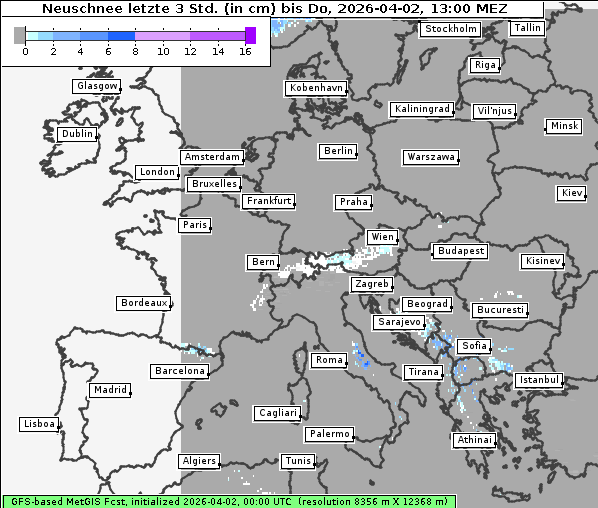 Neuschnee, 2. 4. 2026