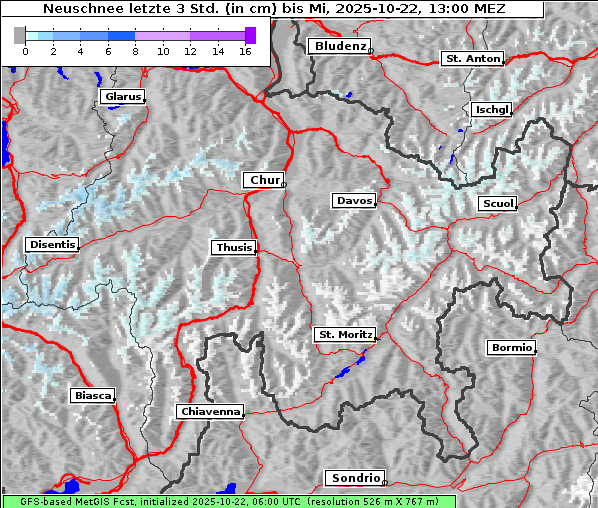 Neuschnee, 22. 10. 2025